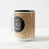 Tasse 2 Couleurs 40 et fabuleux Glam Chic Girly Black Blush (Devant gauche)