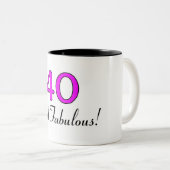 Tasse 2 Couleurs 40 et rose fabuleux (Devant droit)