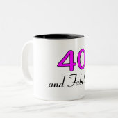 Tasse 2 Couleurs 40 et rose fabuleux (Devant gauche)