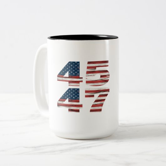 Tasse 2 Couleurs **45 47 Trump 2024* (Devant gauche)