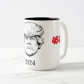 Tasse 2 Couleurs 45 47 Trump 2024 (Devant droit)