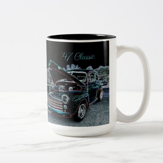Tasse 2 Couleurs 47 Automobile classique (Droit)