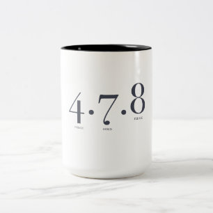 Tasse 2 Couleurs 4 7 8 Technique respiratoire Méditation