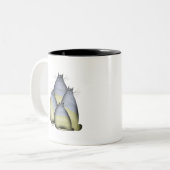 Tasse 2 Couleurs 4 chats ukrainiens (Devant gauche)