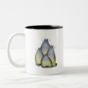 Tasse 2 Couleurs 4 chats ukrainiens