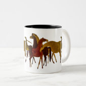 TASSE 2 COULEURS 4-HORSES (Devant droit)