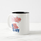 Tasse 2 Couleurs 4 juillet (Devant gauche)