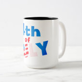 Tasse 2 Couleurs 4 juillet, (Devant droit)