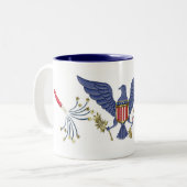 Tasse 2 Couleurs 4 juillet Aigle (Devant gauche)