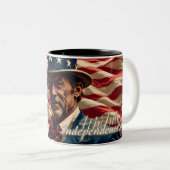 Tasse 2 Couleurs 4 juillet – Esprit d'indépendance (Devant droit)