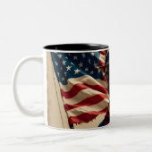 Tasse 2 Couleurs 4 juillet – Esprit d'indépendance (Gauche)