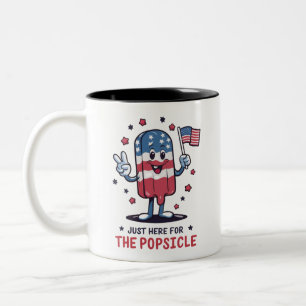 Tasse 2 Couleurs 4 juillet juste ici pour la sucette patriotique