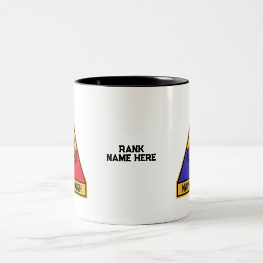 Tasse 2 Couleurs 4e division blindée "Nom Suffisant" (Centre)