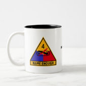 Tasse 2 Couleurs 4e division blindée "Nom suffisant" (Gauche)