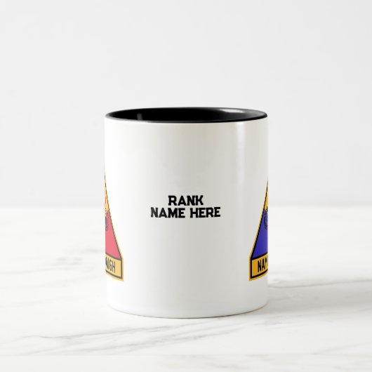 Tasse 2 Couleurs 4e division blindée "Nom suffisant" (Centre)