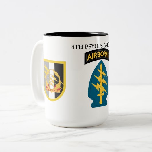 TASSE 2 COULEURS 4E GROUPE PSYOPS (ABN)  (Devant gauche)