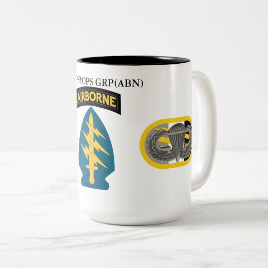 TASSE 2 COULEURS 4E GROUPE PSYOPS (ABN)  (Devant droit)