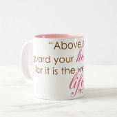 Tasse 2 Couleurs 4h23 de proverbes (Devant gauche)