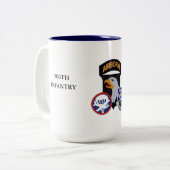 TASSE 2 COULEURS 506TH L'INFANTERIE ATTAQUENT (Devant gauche)