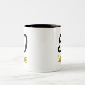 Tasse 2 Couleurs 50 ans de boug de fête d'anniversaire fabuleux (Centre)