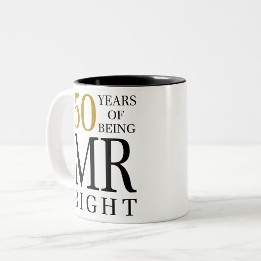 Tasse 2 Couleurs 50 ans de m. right (Devant gauche)