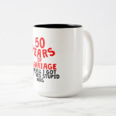 Tasse 2 Couleurs 50 ans de mariage (Devant droit)