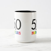 Tasse 2 Couleurs 50 et Fabuleux anniversaire (Centre)