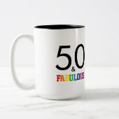 Tasse 2 Couleurs 50 et Fabuleux anniversaire (Gauche)