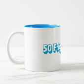 Tasse 2 Couleurs 50 Miles Ultra Running Friggin (Gauche)
