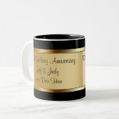 Tasse 2 Couleurs 50e anniversaire du Mariage (Devant gauche)
