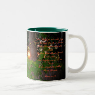 Tasse 2 Couleurs 55:12 de Tasse-Isaïe de vers de bible