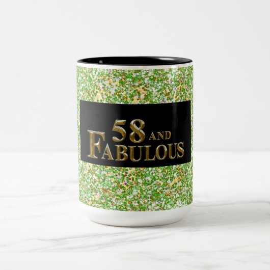 Tasse 2 Couleurs 58e anniversaire (Centre)