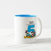 Tasse 2 Couleurs 5e anniversaire (Devant droit)