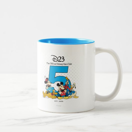 Tasse 2 Couleurs 5e anniversaire (Droit)