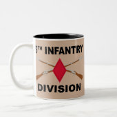 Tasse 2 Couleurs 5ème Division d'infanterie - fusils croisés - avec (Gauche)