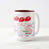 Tasse 2 Couleurs 60 noms de sucre (Devant droit)