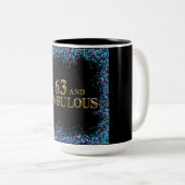 Tasse 2 Couleurs 63e anniversaire (Devant droit)