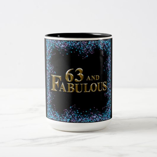 Tasse 2 Couleurs 63e anniversaire (Centre)