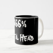 Tasse 2 Couleurs 666%Tête métallique (Devant droit)