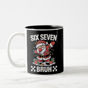 Tasse 2 Couleurs 67 Six Seven Burh Drôle de Noël 6 7 Meme