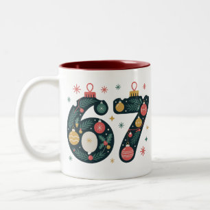 Tasse 2 Couleurs 6 7 Six Seven Génération Z Alpha Argot de Noël Bou