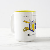 TASSE 2 COULEURS 6E SQUADRON 17E CAVALRY RECON 4E INFANTERIE (Devant gauche)