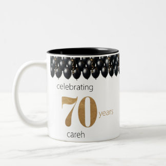 Tasse 2 Couleurs 70 ans de gorgées et de sourires