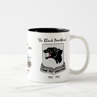 Tasse 2 Couleurs 761st BATAILLON de RÉSERVOIR, PANTHÈRES NOIRES, WW