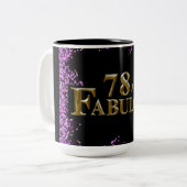 Tasse 2 Couleurs 78e anniversaire (Devant gauche)
