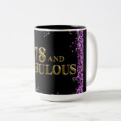 Tasse 2 Couleurs 78e anniversaire (Devant droit)