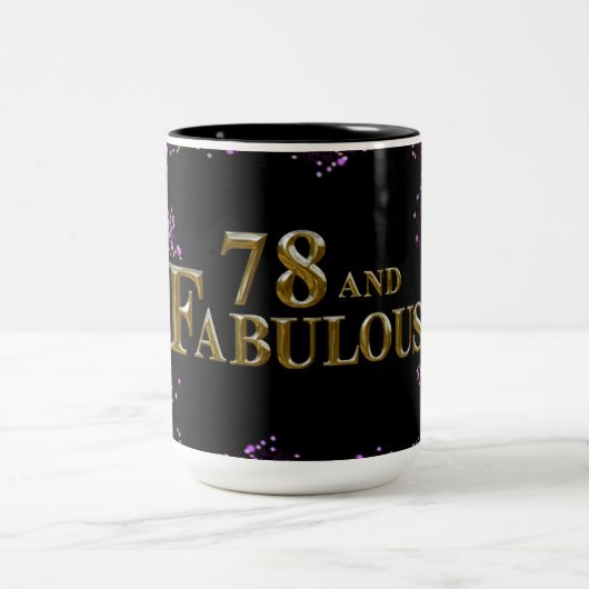 Tasse 2 Couleurs 78e anniversaire (Centre)