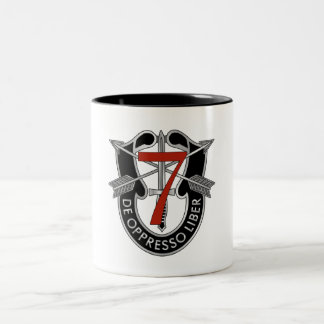 Tasse 2 Couleurs 7ème Crête de groupe de forces spéciales