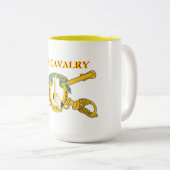 Tasse 2 Couleurs 7ème La CAVALERIE ATTAQUENT (Devant droit)