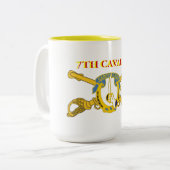 Tasse 2 Couleurs 7ème La CAVALERIE ATTAQUENT (Devant gauche)
